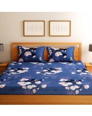 Blue Bedsheet With Pillow Covers