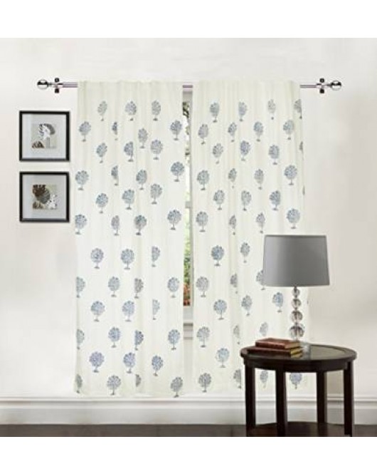 Blue Tree Door Curtain Pack