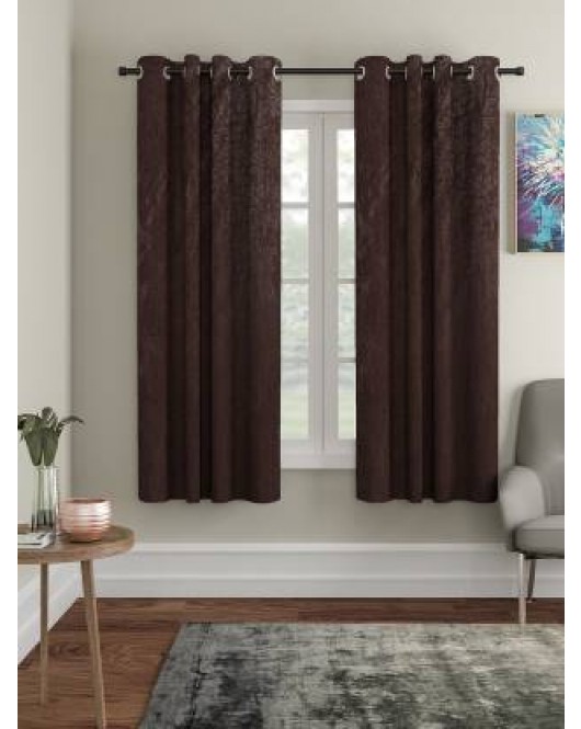 Brown Window Curtain Pack