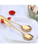 Golden Serving Spoons