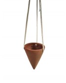 Hanging Cone Planter With Rope