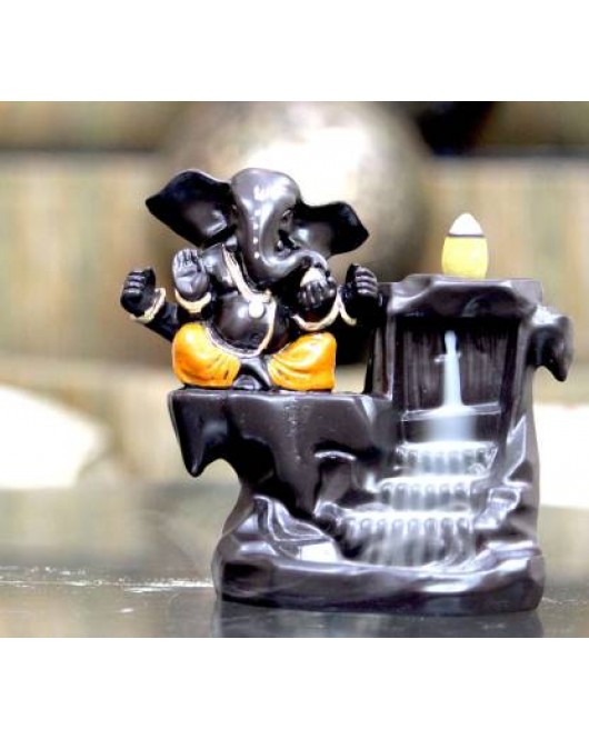 Lord Ganesha With Incense Cones