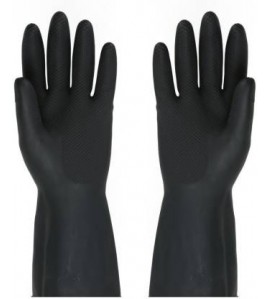 gardening rubber gloves