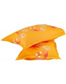 Orange And White Bedsheet