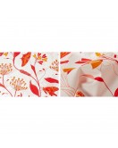 Orange And White Bedsheet