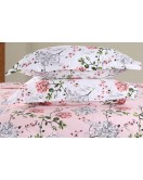 Pink Bedsheet with Pillow Covers