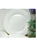 Plain White Ceramic Plate