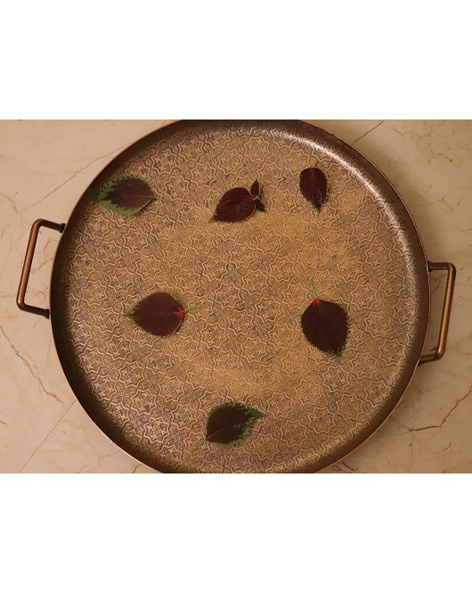 Round Decorative Serving Tray