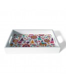 White Border Tray