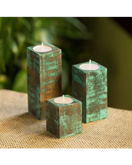 Wood Tealight Candle Holder